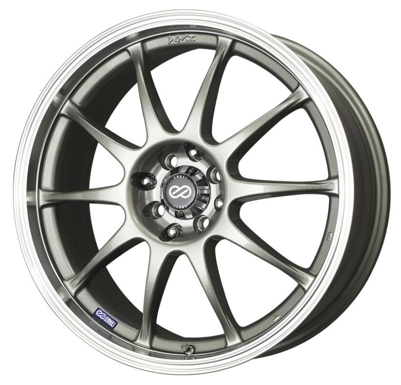 Enkei J10 16x7 4x100/108 42mm Offset 72.62mm Bore Dia Silver w/ Machined Lip Wheel 409-670-11SP