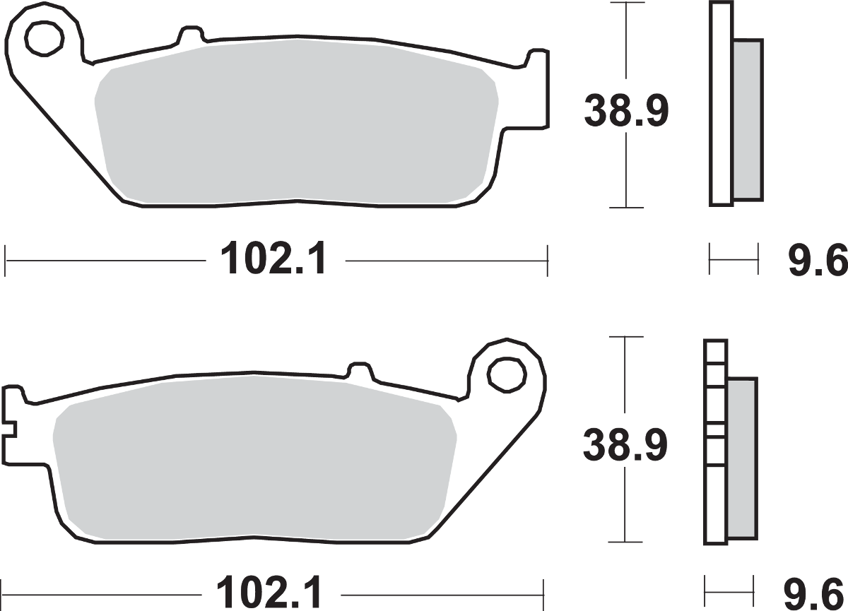 SBS HS Brake Pads - Honda - 700HS 700HS