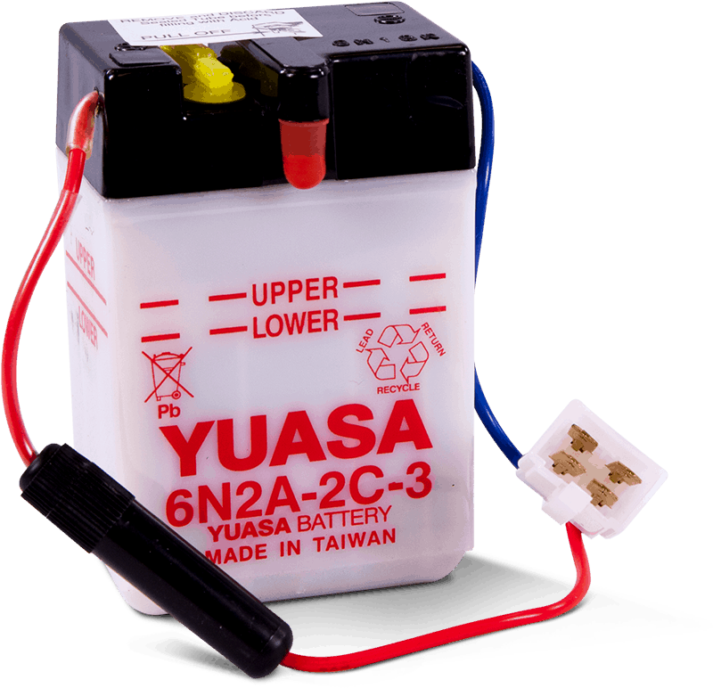 Yuasa 6N2A-2C-3Conventional 6 Volt Battery YUAM262C3