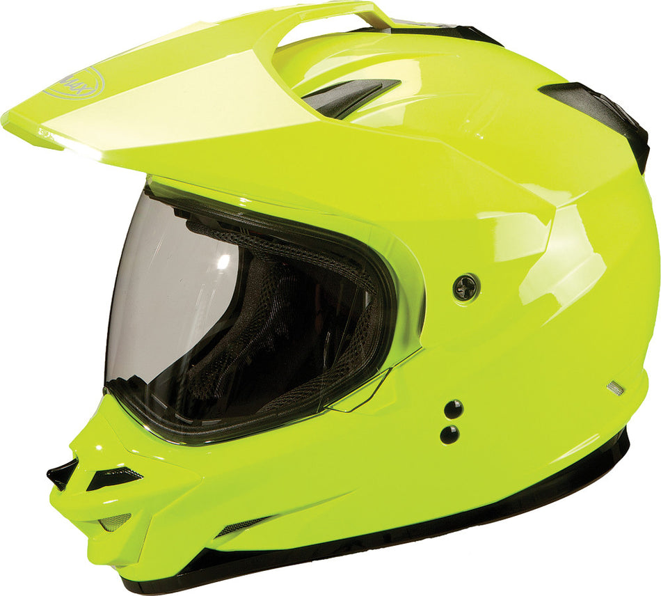 GMAX Gm-11d Dual Sport Helmet Hi-Vis Yellow X G5110607