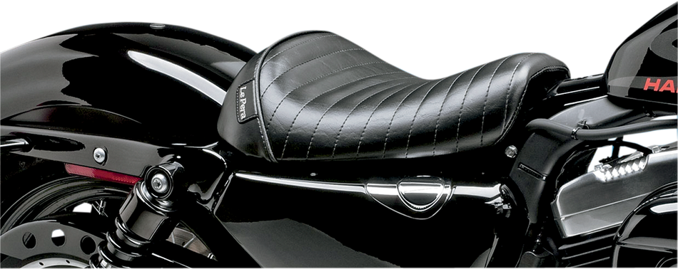 LE PERA Bare Bones Solo Seat - Pleated - Black - XL LK-006PT