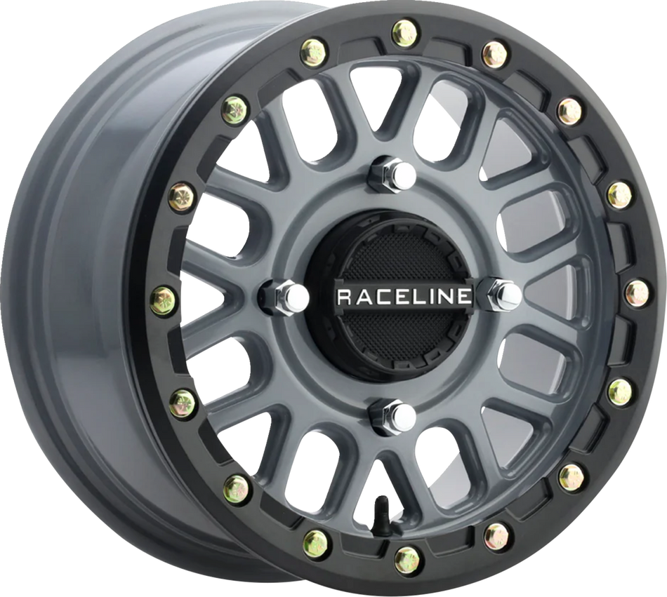 RACELINE WHEELS Wheel - Podium - Beadlock - Front/Rear - Stealth Gray - 15x6 - 4/137 - 5+1 (+40 mm) A93SG-56037+40