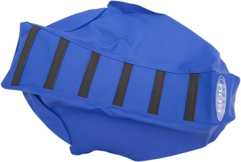 Funda de asiento SDG de 6 nervaduras - Costillas negras/Parte superior azul/Lados azules 95945KBB 