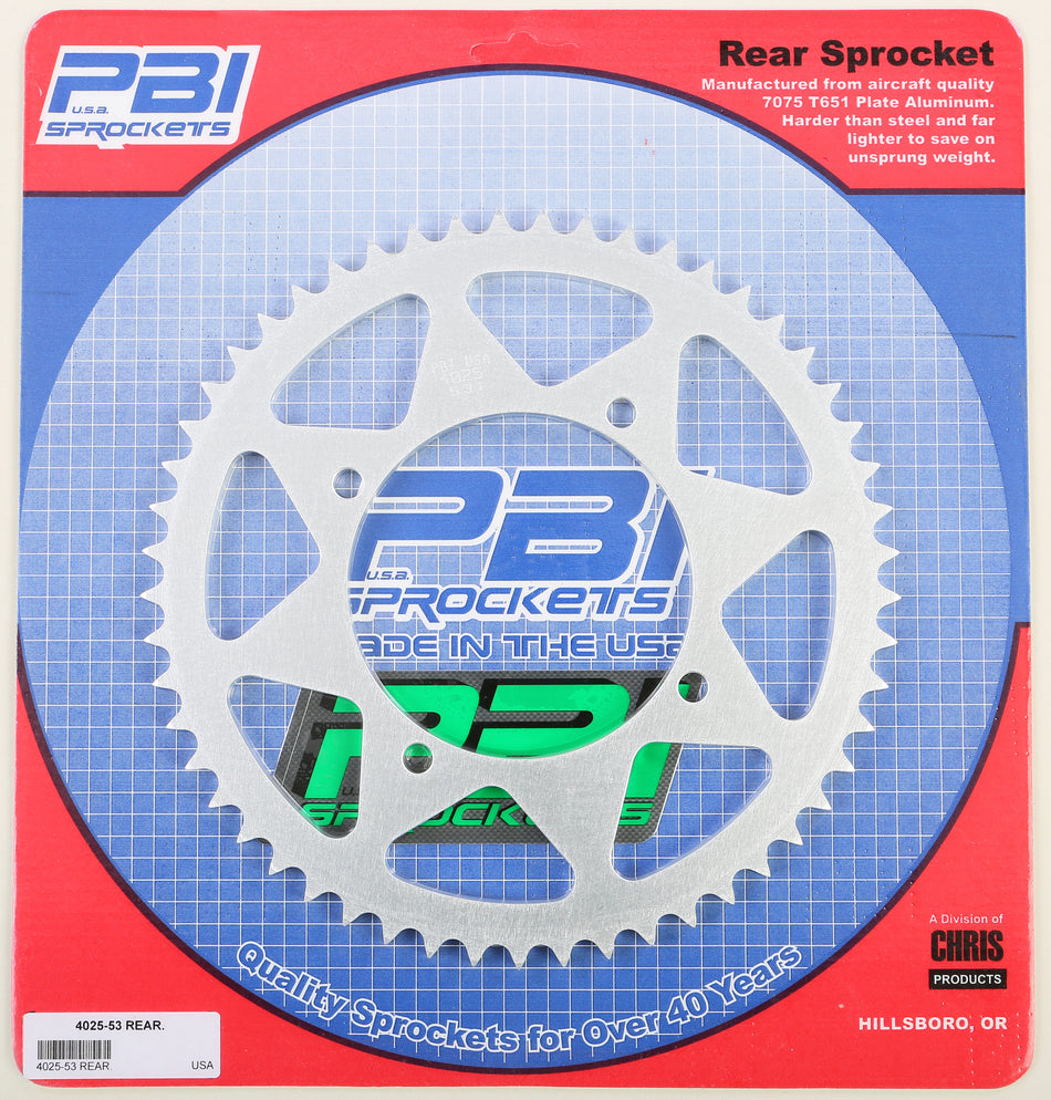 PBIRear Sprocket Aluminum 53t-420 Kaw/Suz4025-53-1