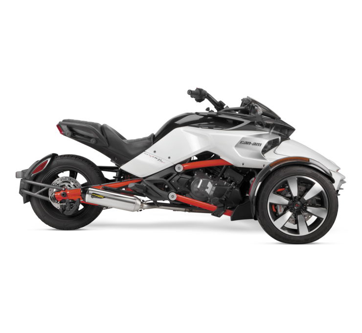Two Brothers Edelstahl Slip-on Can-Am Spyder F3 15-22