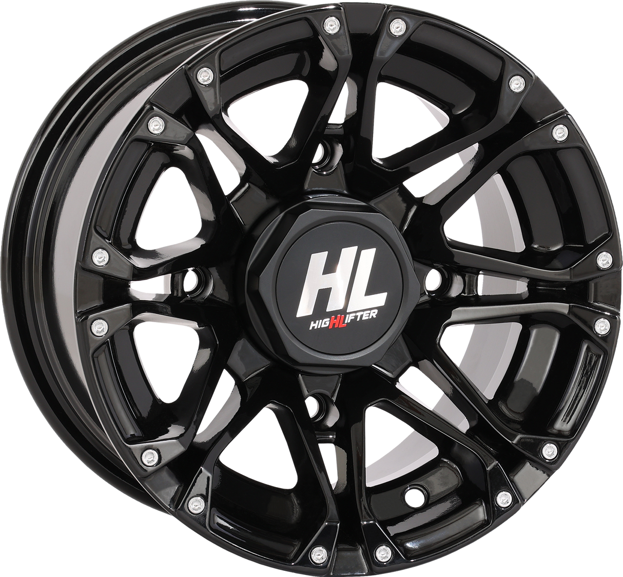 HIGH LIFTER Rad - HL3 - Hinten - Schwarz glänzend - 12x7 - 4/110 - 2+5 (-47 mm) 12HL03-1211