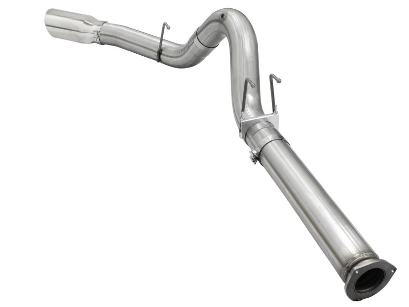 aFe Atlas Exhausts Escape de acero aluminizado con respaldo DPF de 5 pulgadas 2015 Ford Diesel V8 6.7L (td) Punta pulida