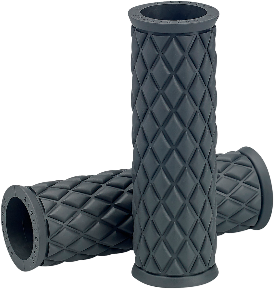 BILTWELL Grips - Alumicore - Replacement - Gray 6706-0501