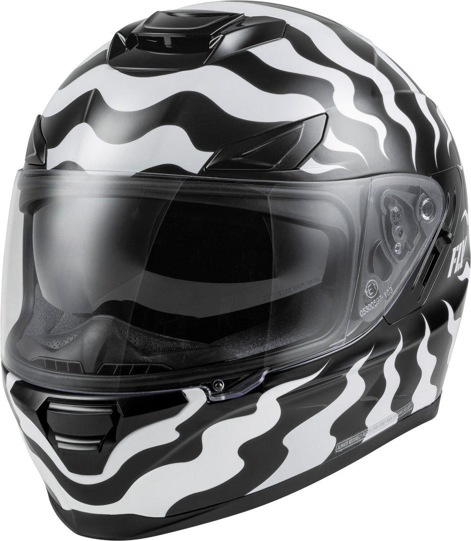 FLY RACING Sentinel Venom Helmet White/Black 2x 73-83942X