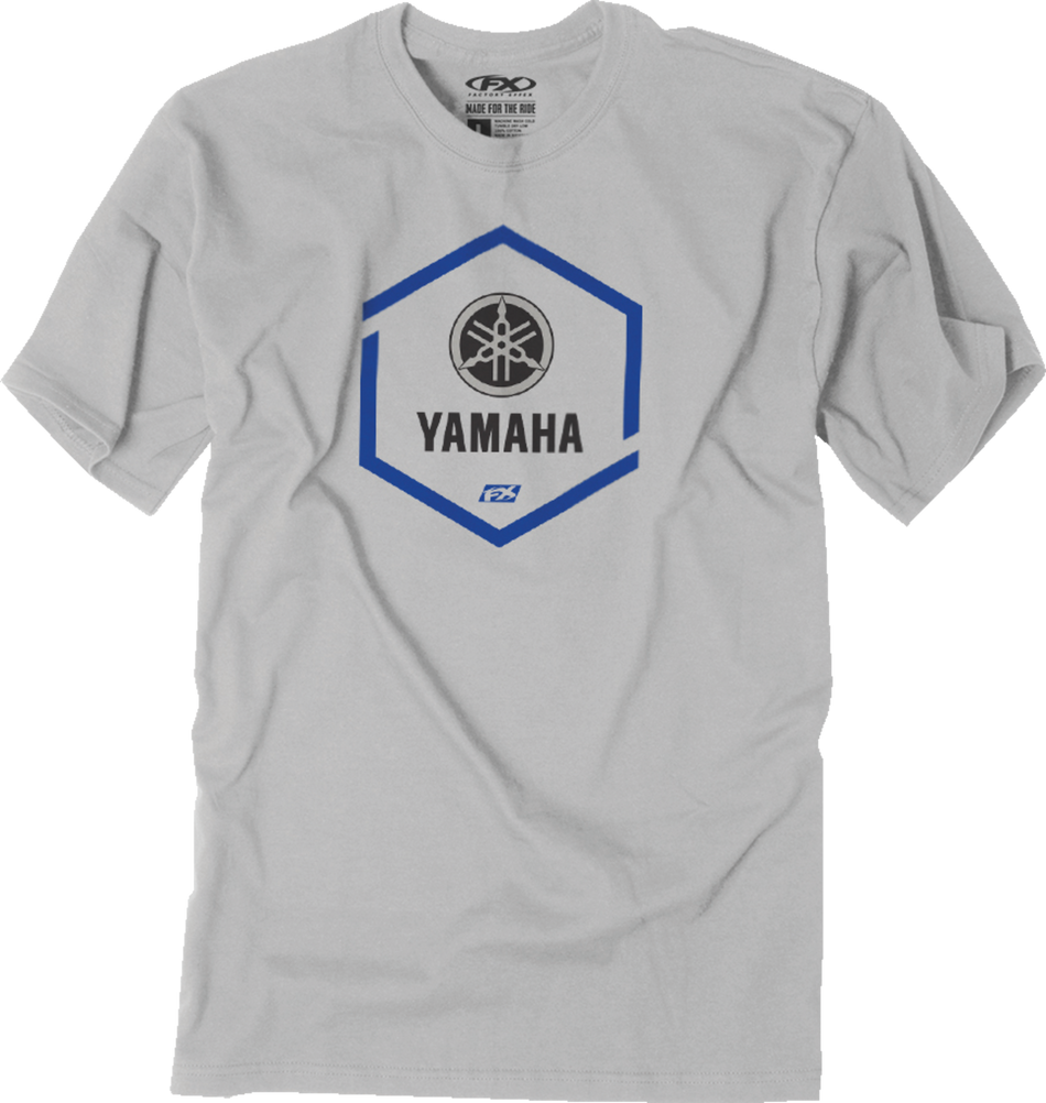 FACTORY EFFEX Yamaha Hexagon T-Shirt - Gray - Large 26-87204
