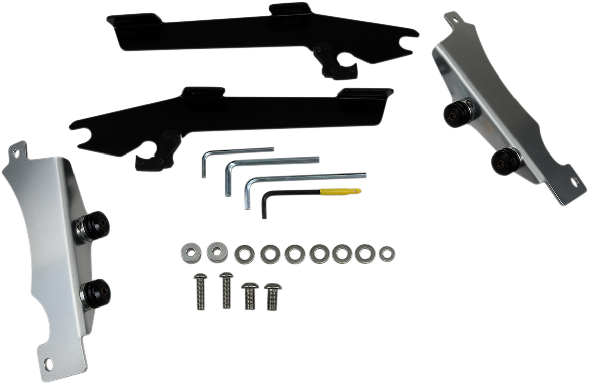 MEMPHIS SHADES Batwing Trigger Lock Mounting Kit - Vstar - Black MEK1910