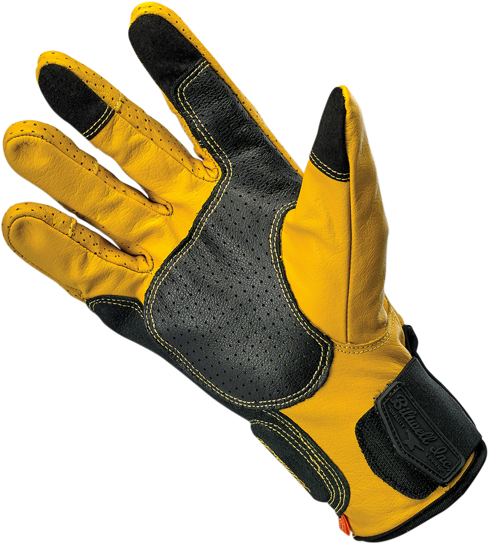 BILTWELL Borrego Gloves - Gold/Black - Small 1506-0701-302