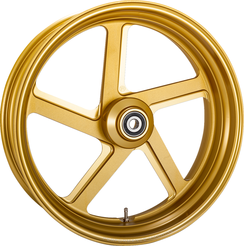 PERFORMANCE MACHINE (PM) Wheel - Pro-Am - Single Disc - Rear - Gold Ops - 18"x5.50" - ABS 12697814RPROSMG