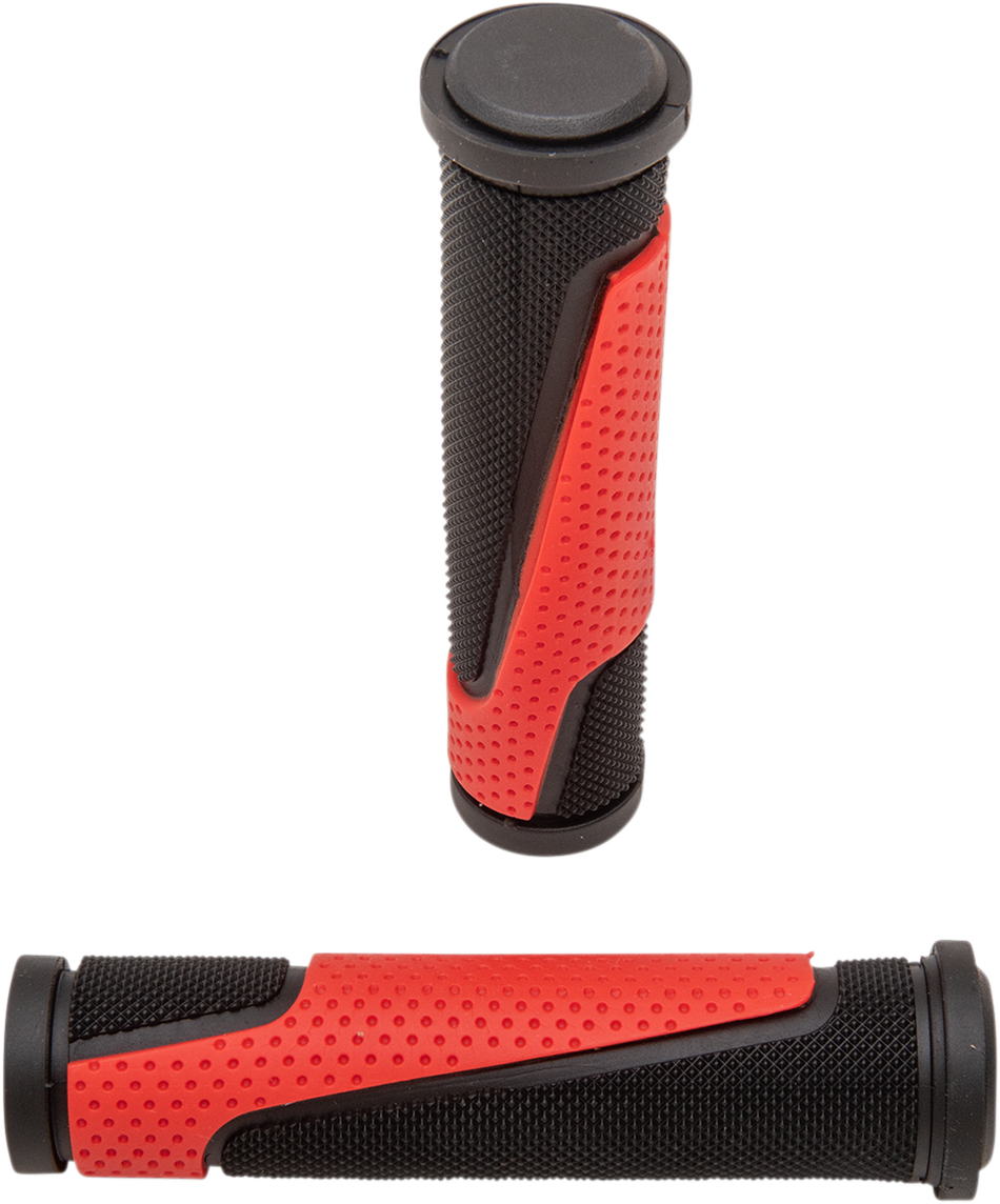 PRO GRIP Grips - 807 - Open Ends - Red/Black PA080722NERO