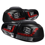 Spyder Volkswagen Golf/GTI 10-13 LED Tail Lights Black ALT-YD-VG10-LED-BK 5008176