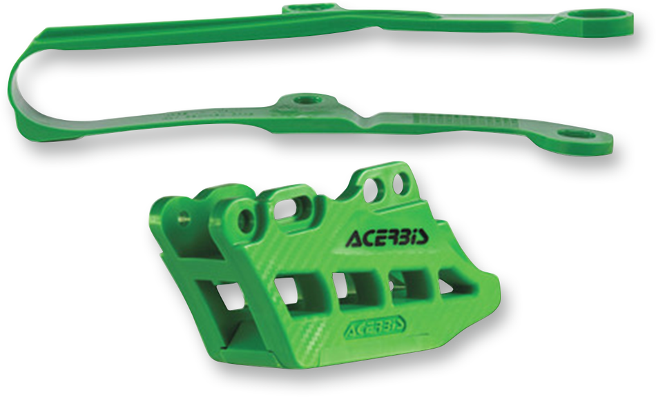 Kit deslizante y guía de cadena ACERBIS 2.0 - Kawasaki KX250F/450F - Verde 2449450006