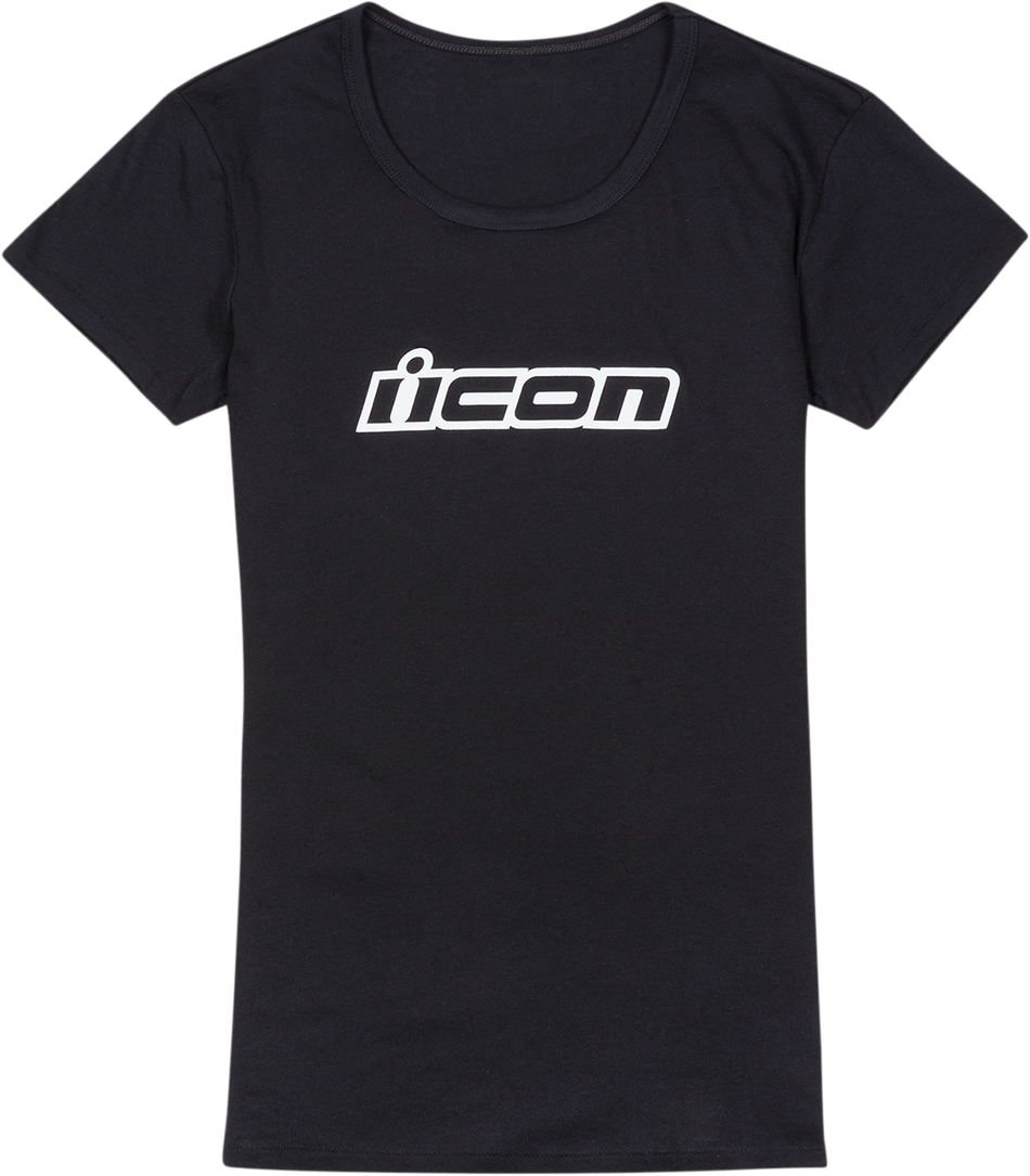 Camiseta clásica ICON para mujer - Negro - XS 3031-3924 