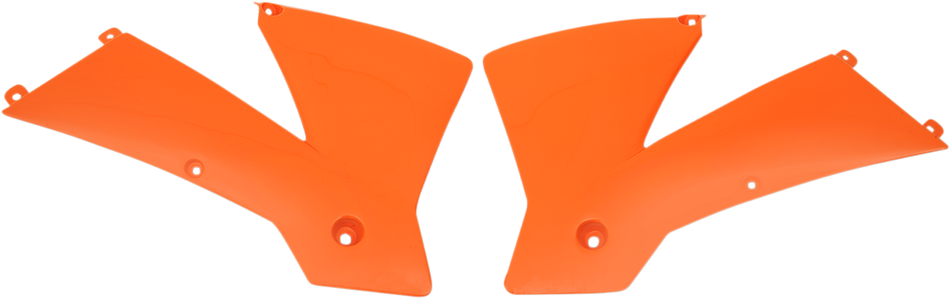 UFO Radiator Shrouds - KTM Orange KT03065127