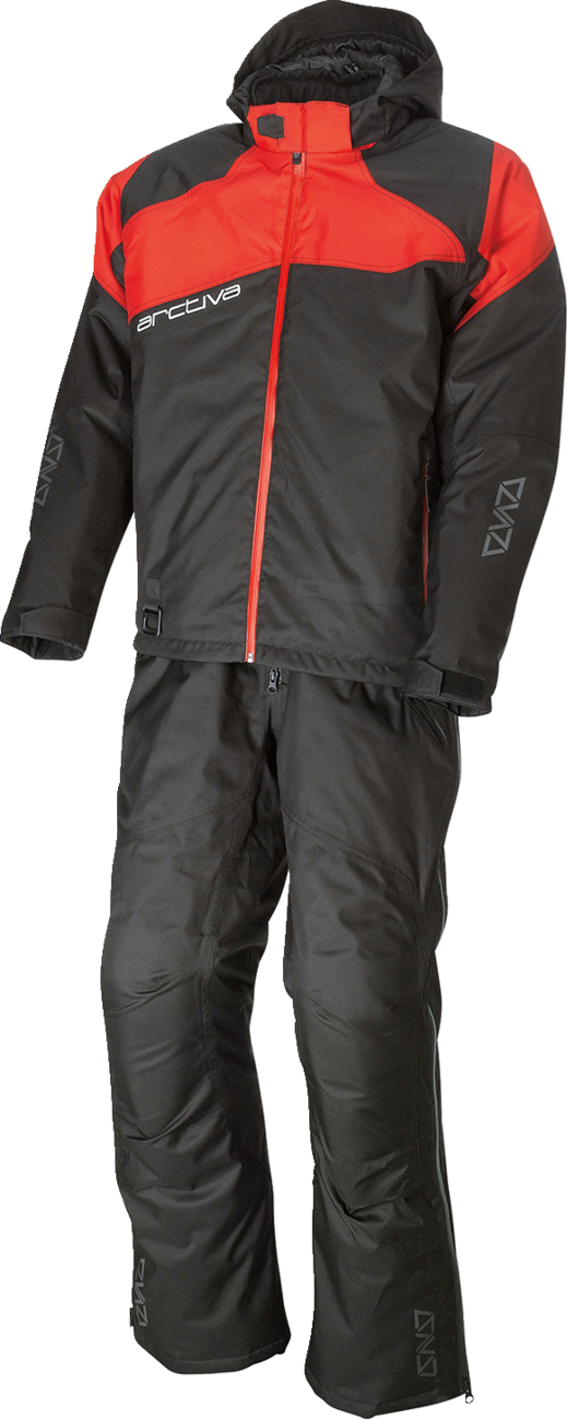 ARCTIVA Pivot 5 Kapuzenjacke - Schwarz/Rot - 2XL 3120-2066 