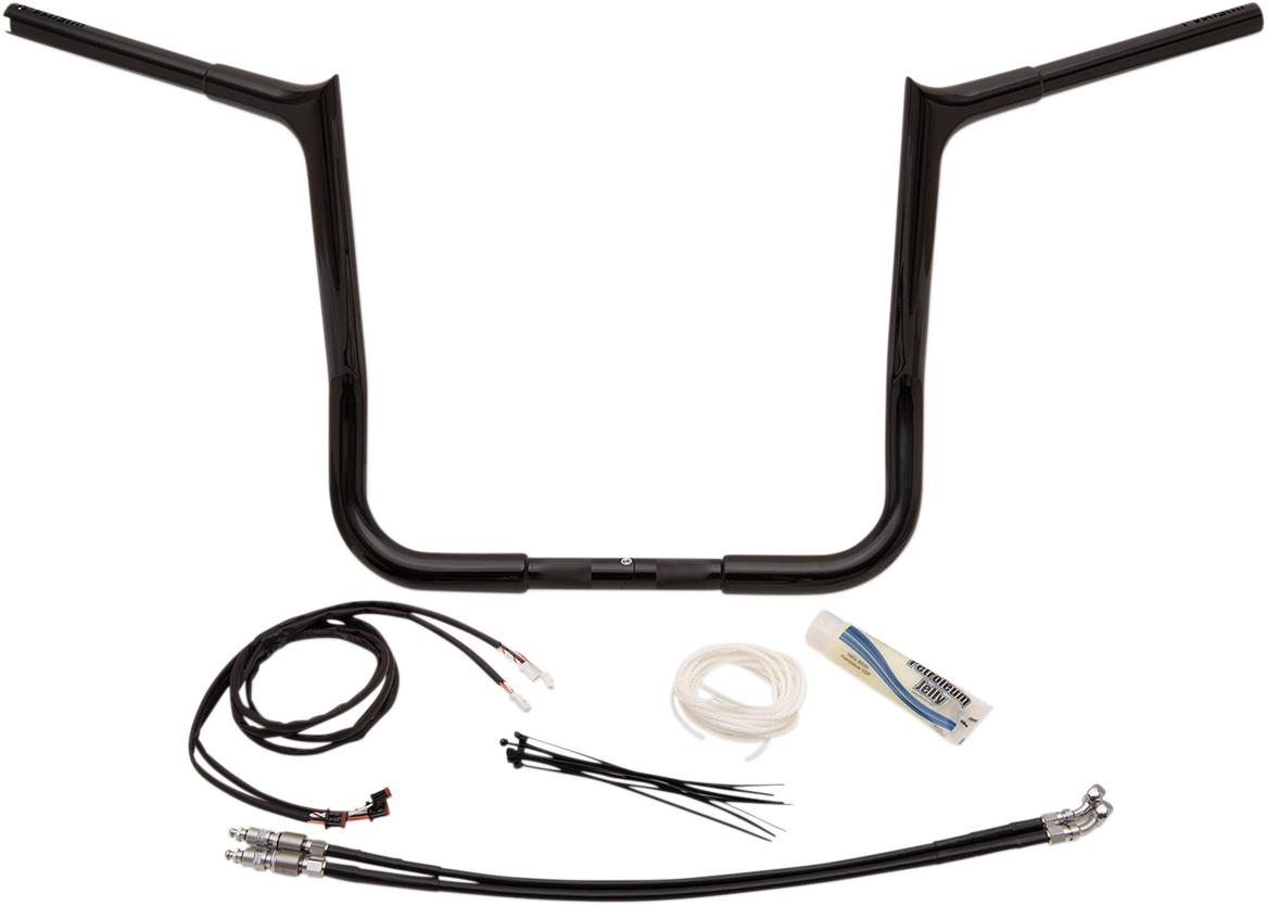 FAT BAGGERS INC. Handlebar Kit - Pointed Top - 14" - Black 909214-B