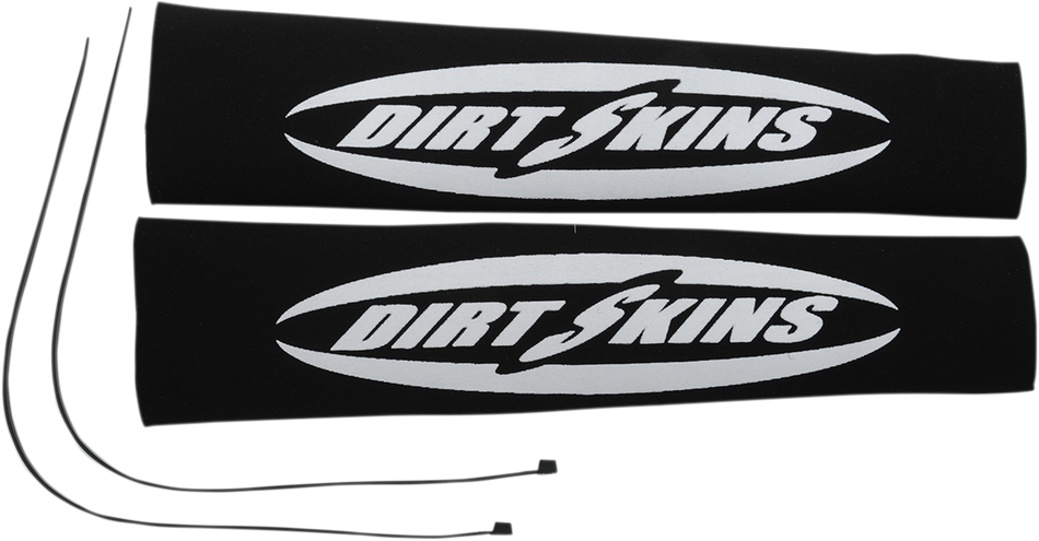 SCHAMPA & DIRT SKINS 12.25" Standard Dirt Skins Fork Covers - 2 mm Neoprene - Black/White DSFRKSEAL15-1