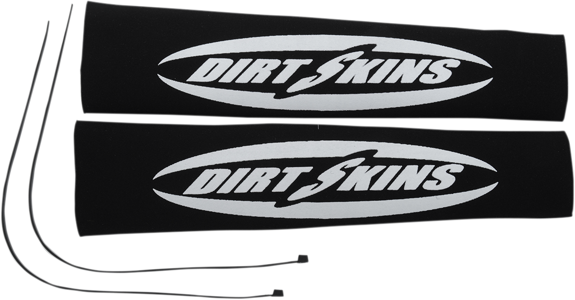 SCHAMPA & DIRT SKINS 12.25" Standard Dirt Skins Fork Covers - 2 mm Neoprene - Black/White DSFRKSEAL15-1