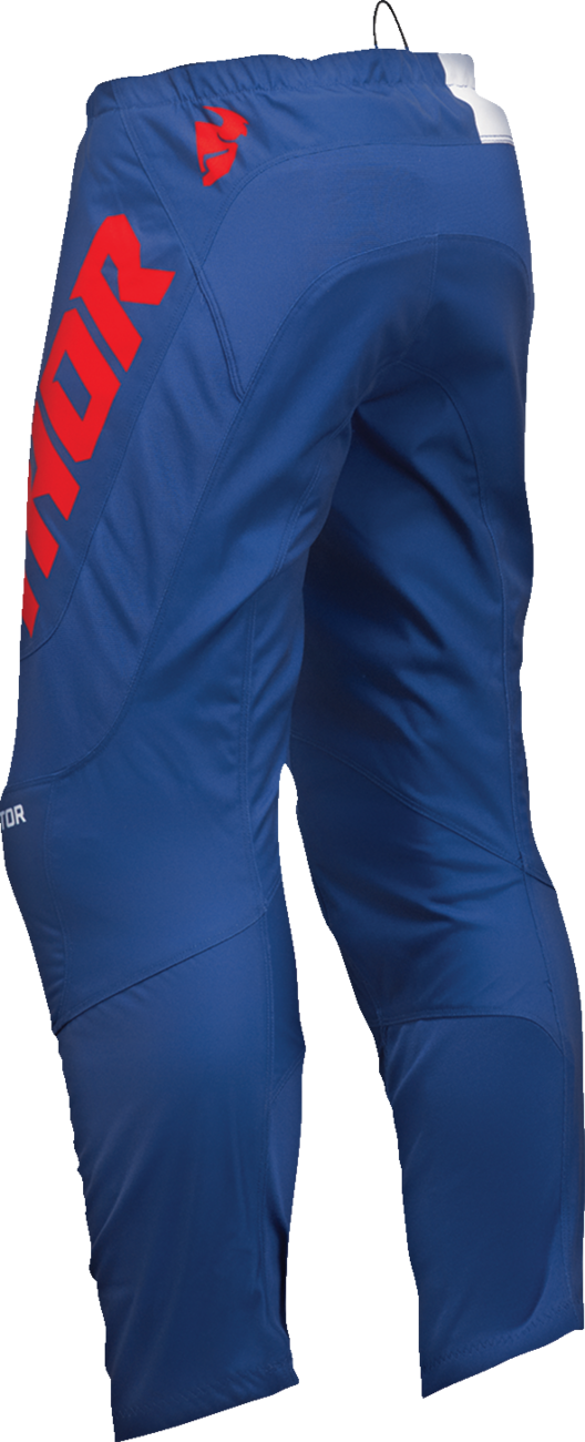 THOR Youth Sector Checker Pants - Navy/Red - 18 2903-2439