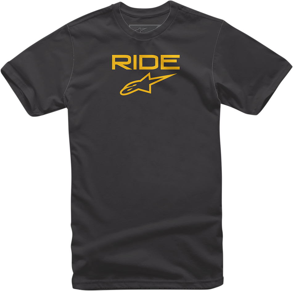 Camiseta ALPINESTARS Ride 2.0 - Negro/Amarillo - Mediana 1038720001050M 