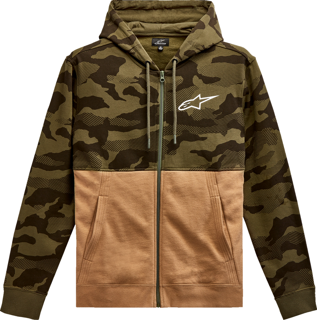 ALPINESTARS Camo Block Hoodie - Military/Sand - Medium 1213510506923M