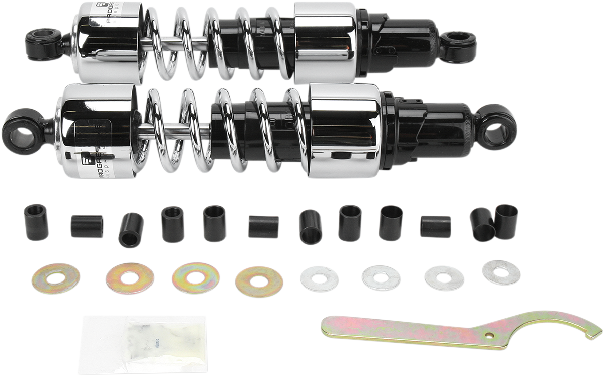 PROGRESSIVE SUSPENSION Stoßdämpfer - 412 Cruiser Serie - Chrom - 13,5" - Standard/Heavy Duty 412-4215C 