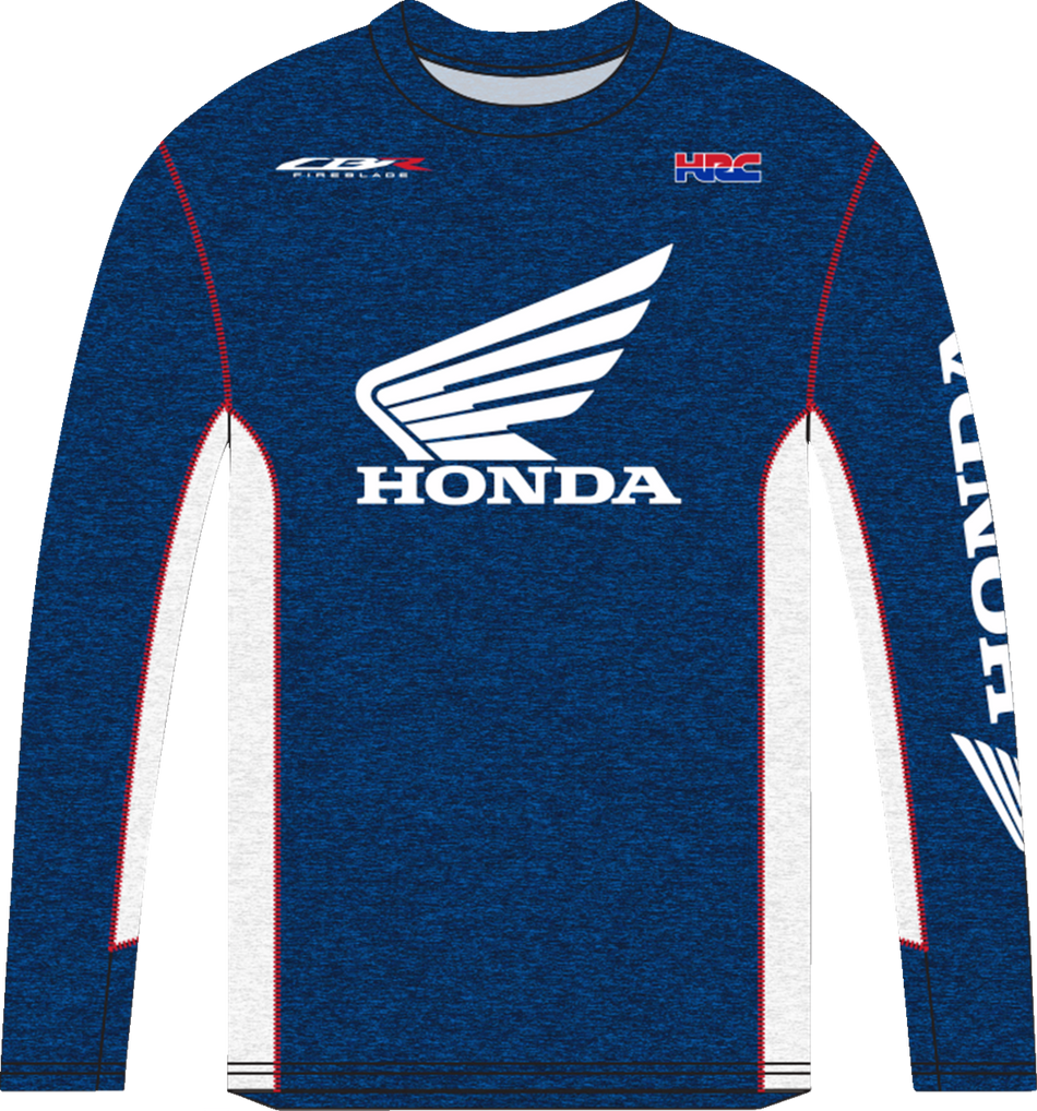 HONDA APPAREL Honda HRC Long-Sleeve T-Shirt - Navy/White - Large NP21S-M2482-L