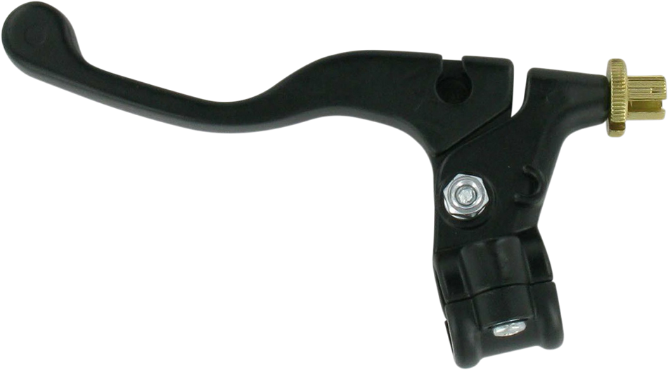 Parts Unlimited Lever Assembly - Right Hand - Shorty - Yamaha - Black 43-4104r