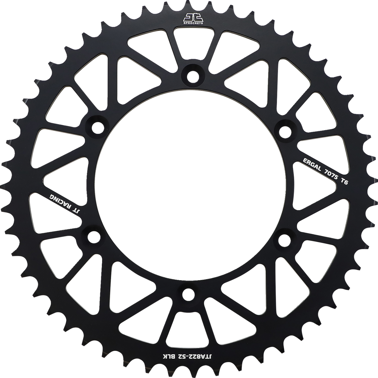 JT SPROCKETS Rear Sprocket - Black - 52 Tooth JTA822.52BLK