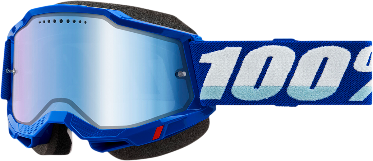 100% Accuri 2 Snow Goggles - Blue - Blue Mirror 50022-00002