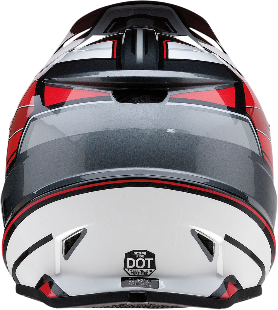 Z1R Rise Helmet - MC - Red/Gray - XL 0110-7212