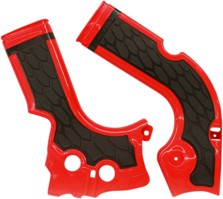 ACERBIS X-Grip Frame Guards - Red/Black 2374241018