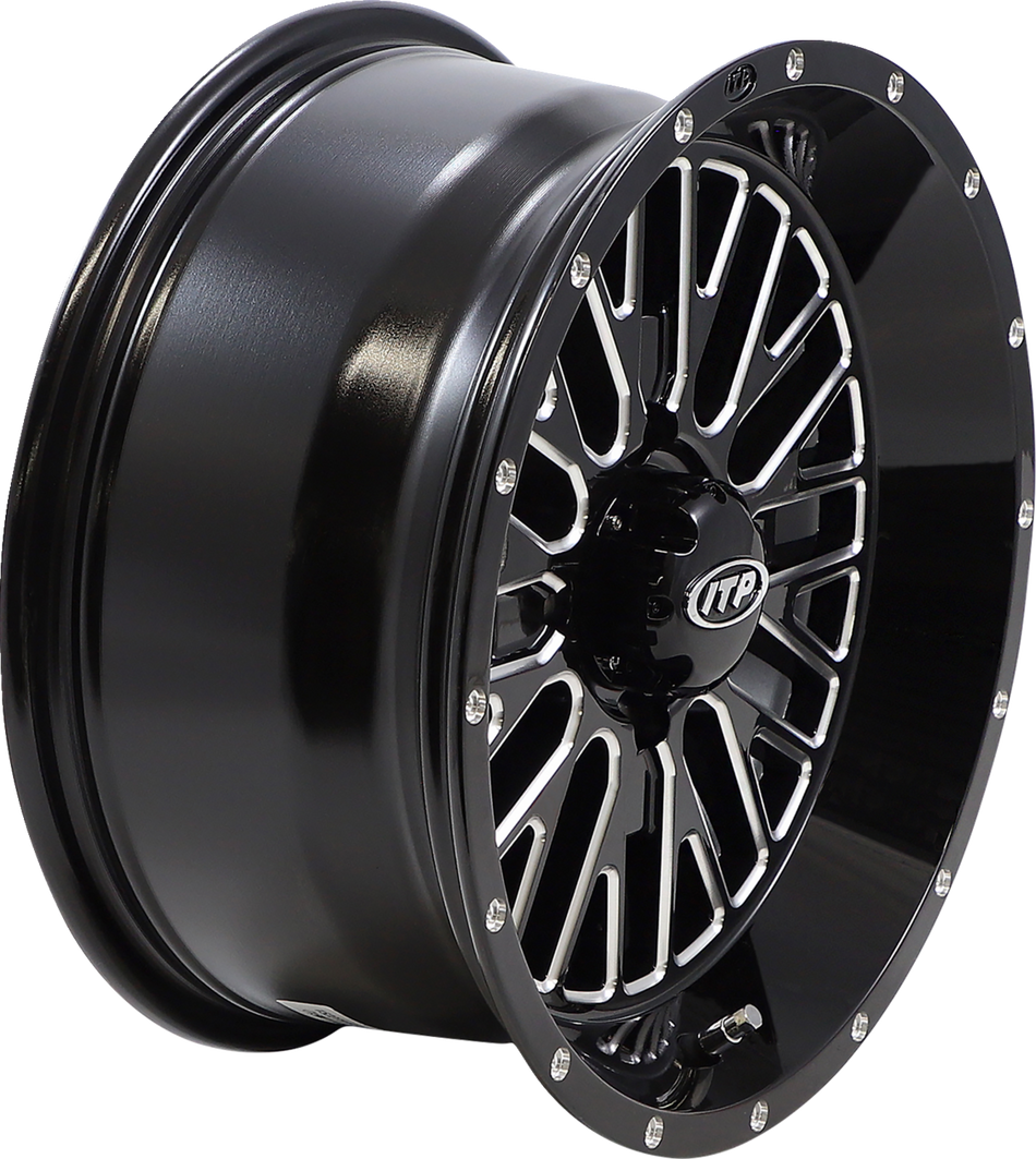 ITP Wheel - Momentum - Front/Rear - Black/Milled - 15x7 - 4/110 - 4+3 (+10 mm) 1522737731B