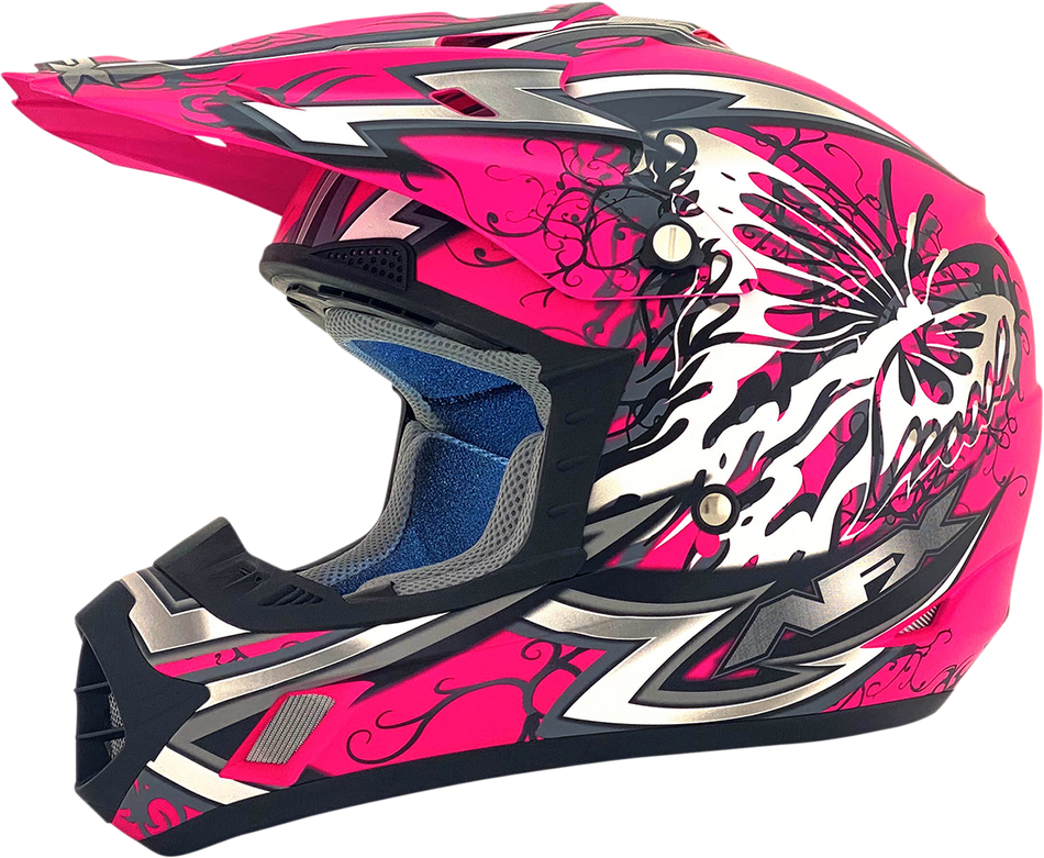 AFX Fx-17y Helmet - Butterfly - Matte Hot Pink - Medium 0111-1379