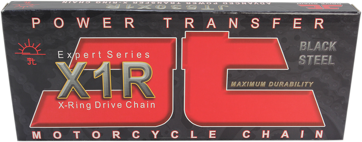 JT CHAINS 530 X1R - Heavy Duty - X-Ring Sealed Drive Chain - Steel - 122 Links JTC530X1R122RL