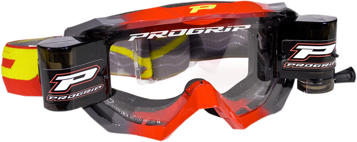 PRO GRIP Venom Roll Off Goggles - Red/Gray PZ3200ROROGR