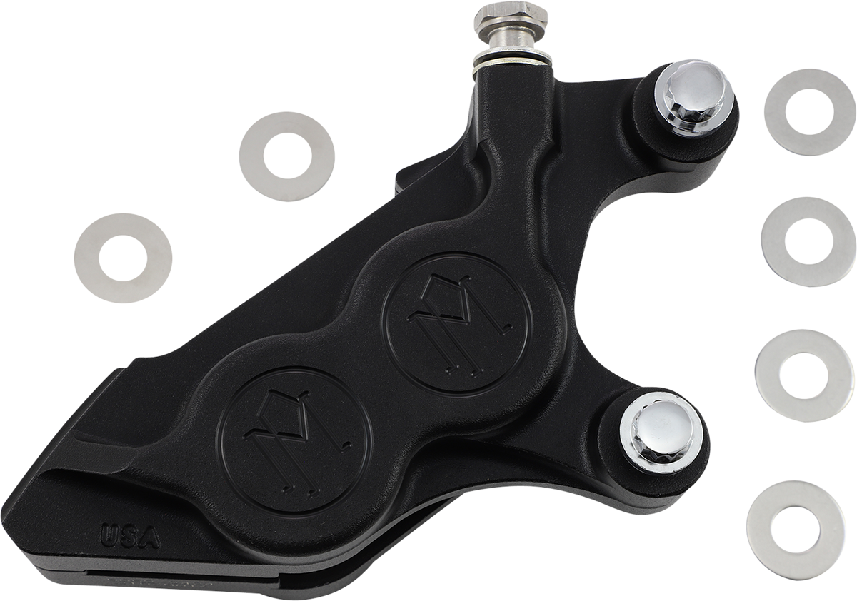 PERFORMANCE MACHINE (PM) 4-Piston Caliper - Black Ops - Right Front 0052-2424-SMB