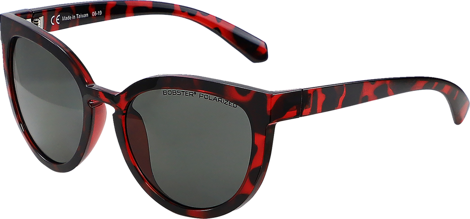 BOBSTER Sail Sunglasses - Gloss Red Tortoise - Smoke Polarized BSAL001P