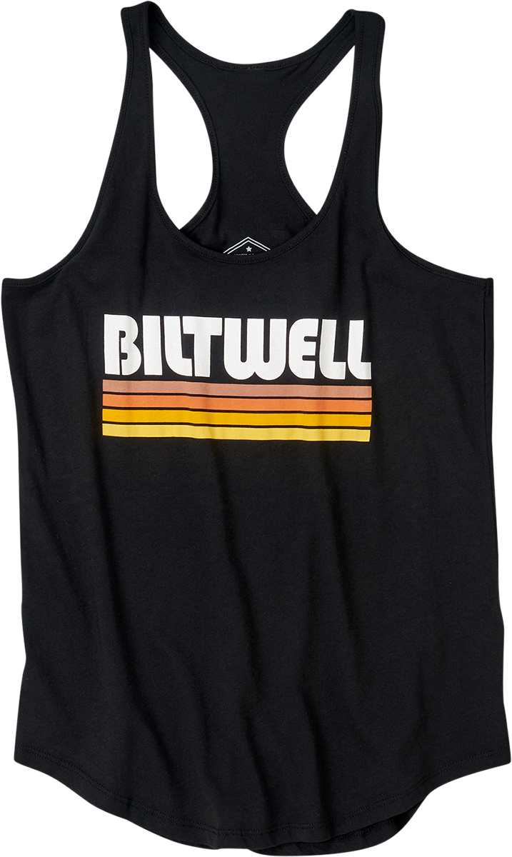BILTWELL Camiseta sin mangas de surf para mujer - Negro - Pequeño 8142-045-002 