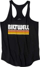 BILTWELL Camiseta sin mangas de surf para mujer - Negro - Grande 8142-045-004