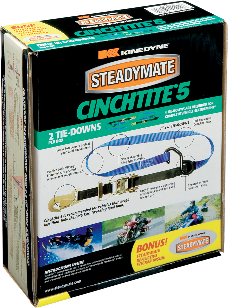 STEADYMATE Cinchtite 5 Ratchet Tie-Down 15469