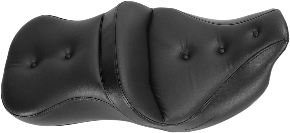 SADDLEMEN Pillow Top Roadsofa Seat - Heated - Black - '08-'23 FLH/FLT 808-07B-181HCT