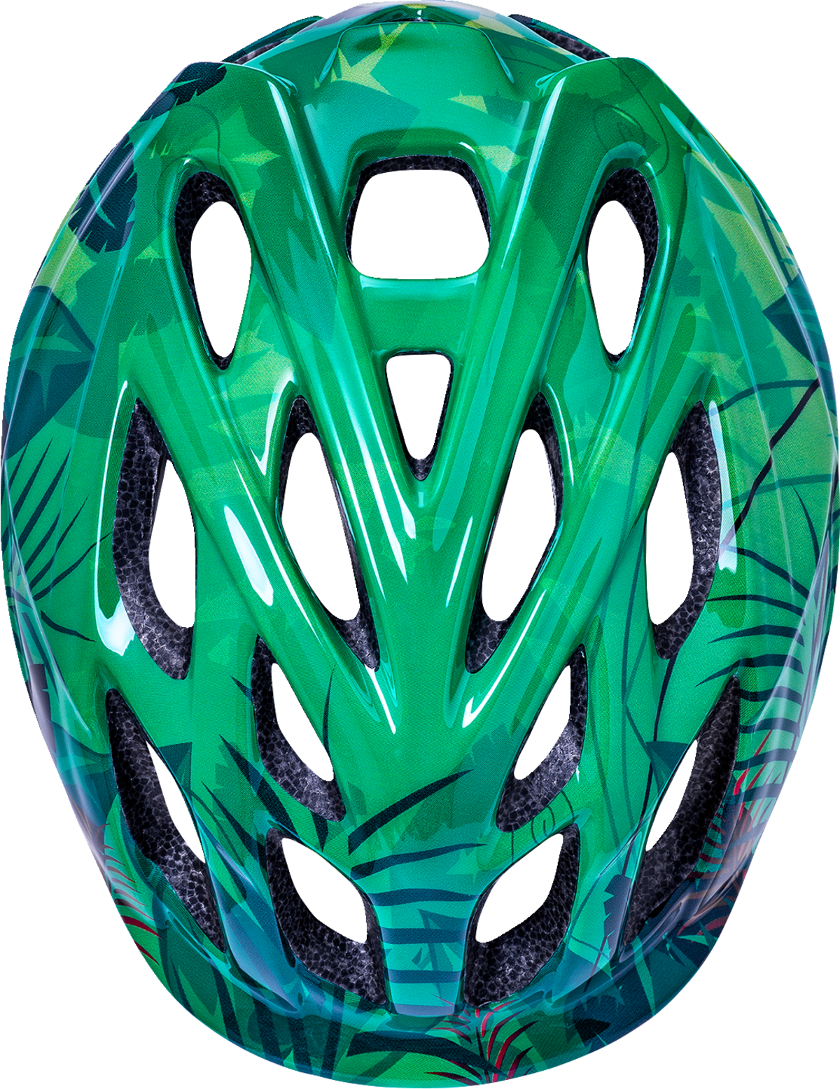 KALI Child Chakra Lighted Helmet - Jungle - Gloss Green - Small 0221022215