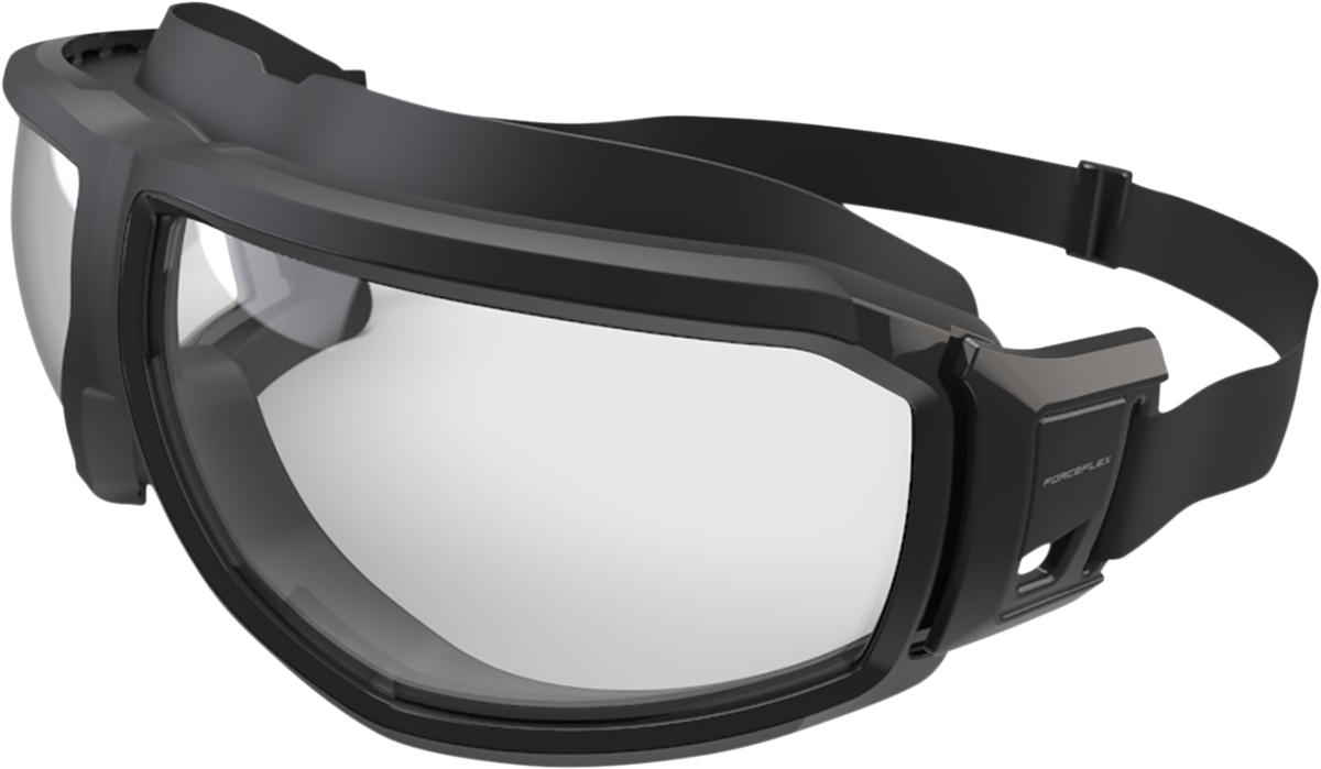 FORCEFLEX Riding Goggles - Anti-Fog - Black/Gray - Clear FFG-01045-040