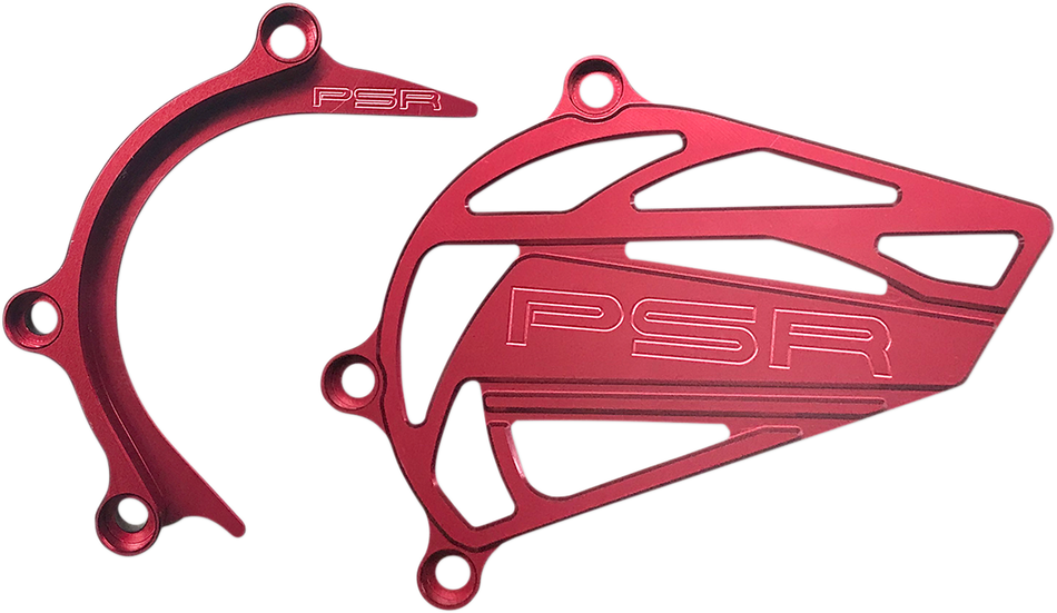 POWERSTANDS RACING Case Saver/Sprocket Cover - Red 03-04156-24
