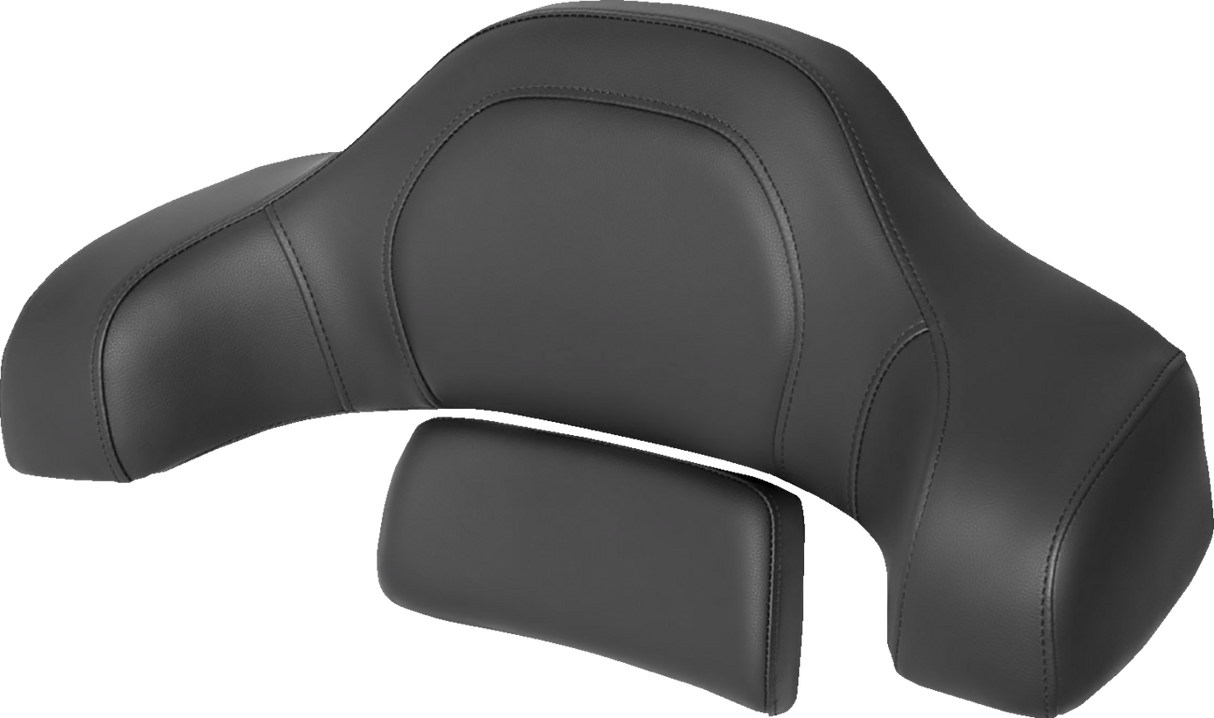 SADDLEMEN RoadSofa Tour-Pak Pad - Black w/ Black Stitching - Indian '14-'22 I14-07-TPACK-RS